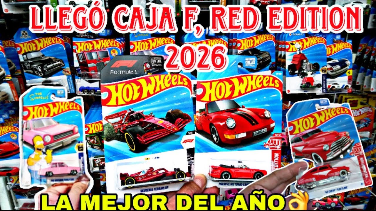 Llegó Caja F, RED EDITION 2026  Hot wheels de lujo👌🛻#diecasthotwheels#hotwheels2026