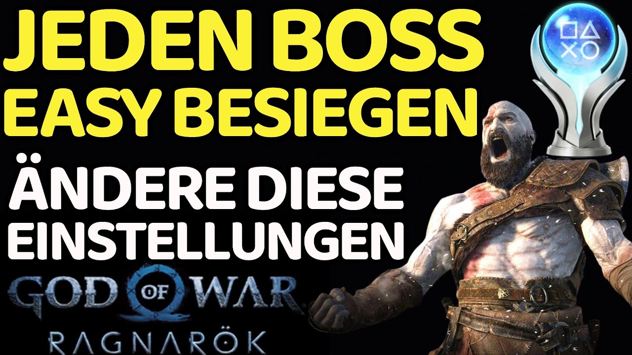 God of War Ragnar&ouml;k easy jeden Boss besiegen Tipps und Tricks Einstellungen Boss Fight deutsch Bosse