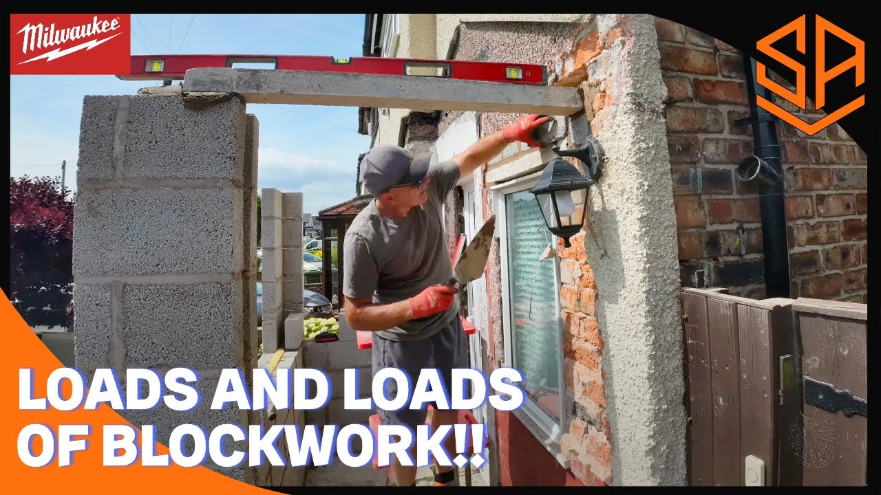 FAILED  PORCH REBUILD… BLOCK WORK: Pt 5