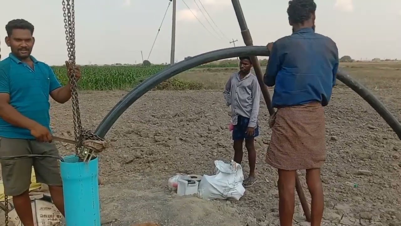 Taro 12.5Hp Borewell Submersible Pumpset Installation tamil