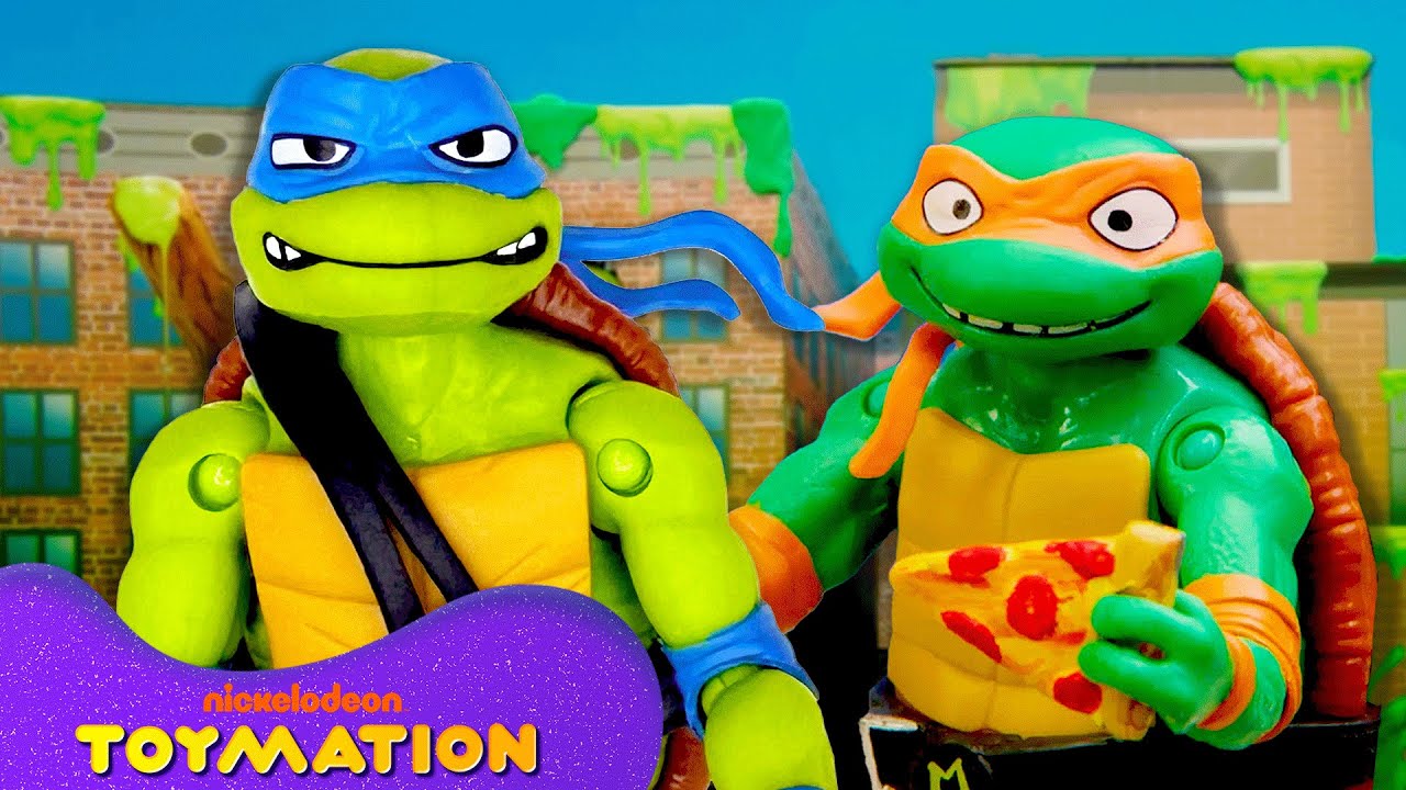 TMNT Toys Rescue the City from an Ooze Disaster! 🪵 | Toymation