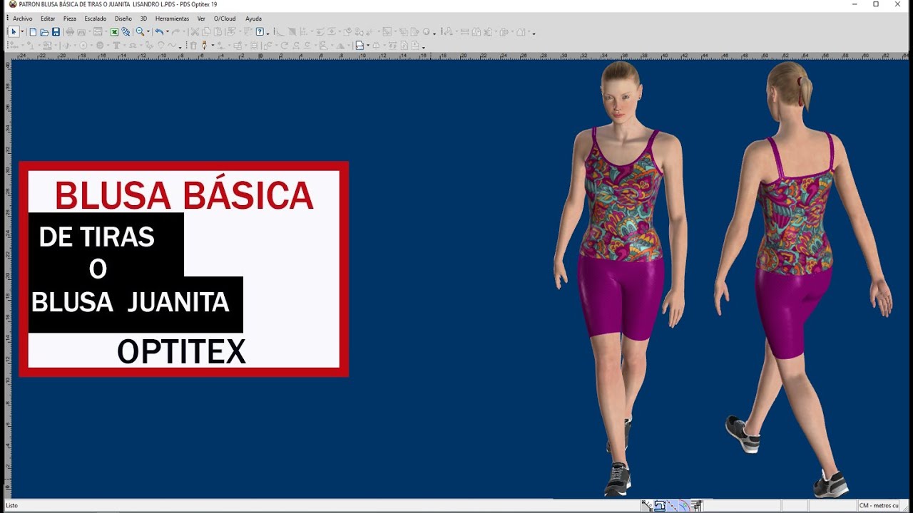 CÓMO HACER UNA BLUSA BÁSICA DE TIRAS O JUANITA EN OPTITEX