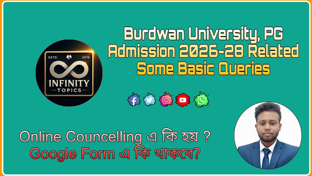 Burdwan University PG Admission 2026-28: Basic Queries & How Online Counseling Works