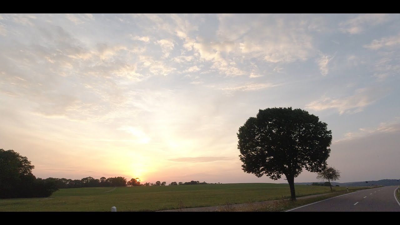 Donnstetten auf der Schwäbischen Alb Sonnenuntergang | DJI Osmo Action Rocksteady Testfilm