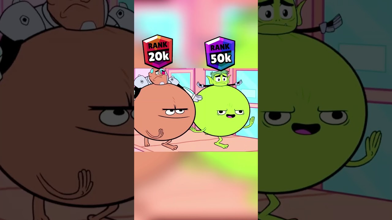 Fat Obese Transform Teen Titans #rankup #teentitans #brawlstars