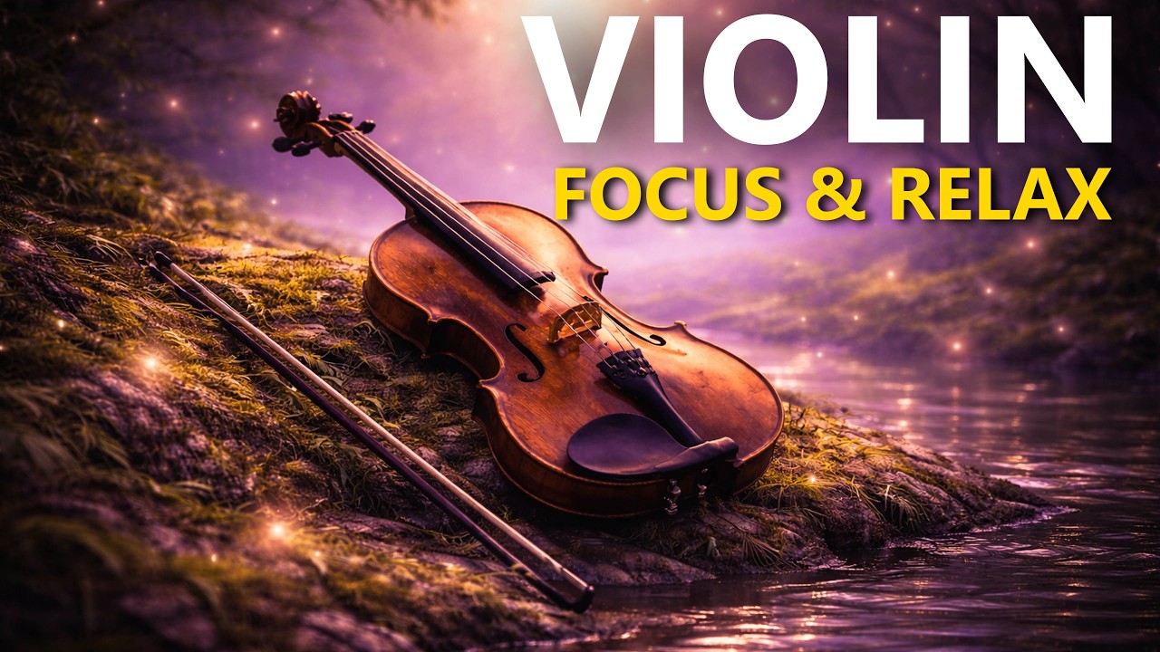 Cinematic Ambient Background Music for Focus & Study/Relaxing Violin Sounds/Music to Calm Down