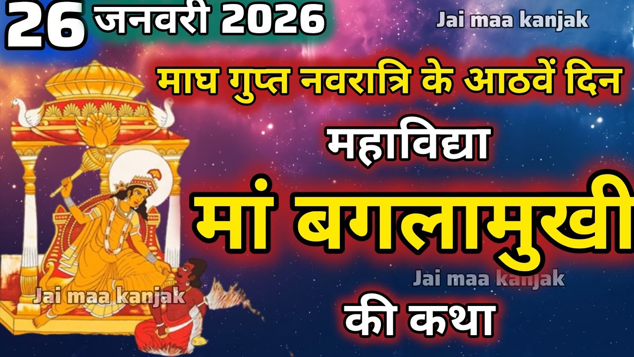 गुप्त नवरात्रि के आठवें दिन महाविद्या बगलामुखी की कथा | Gupt Navratri ki Katha Day 8 #maabaglamukhi