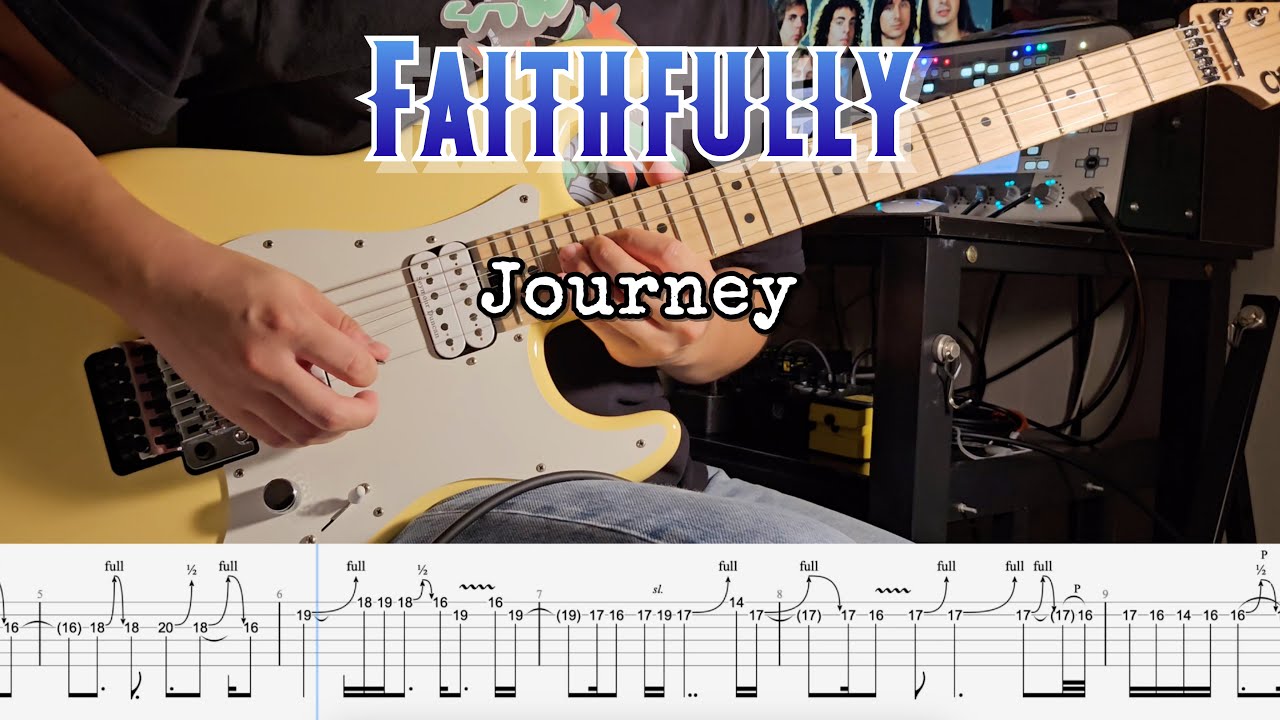 [TAB] Journey - Faithfully (Гитарное соло с табулатурами)