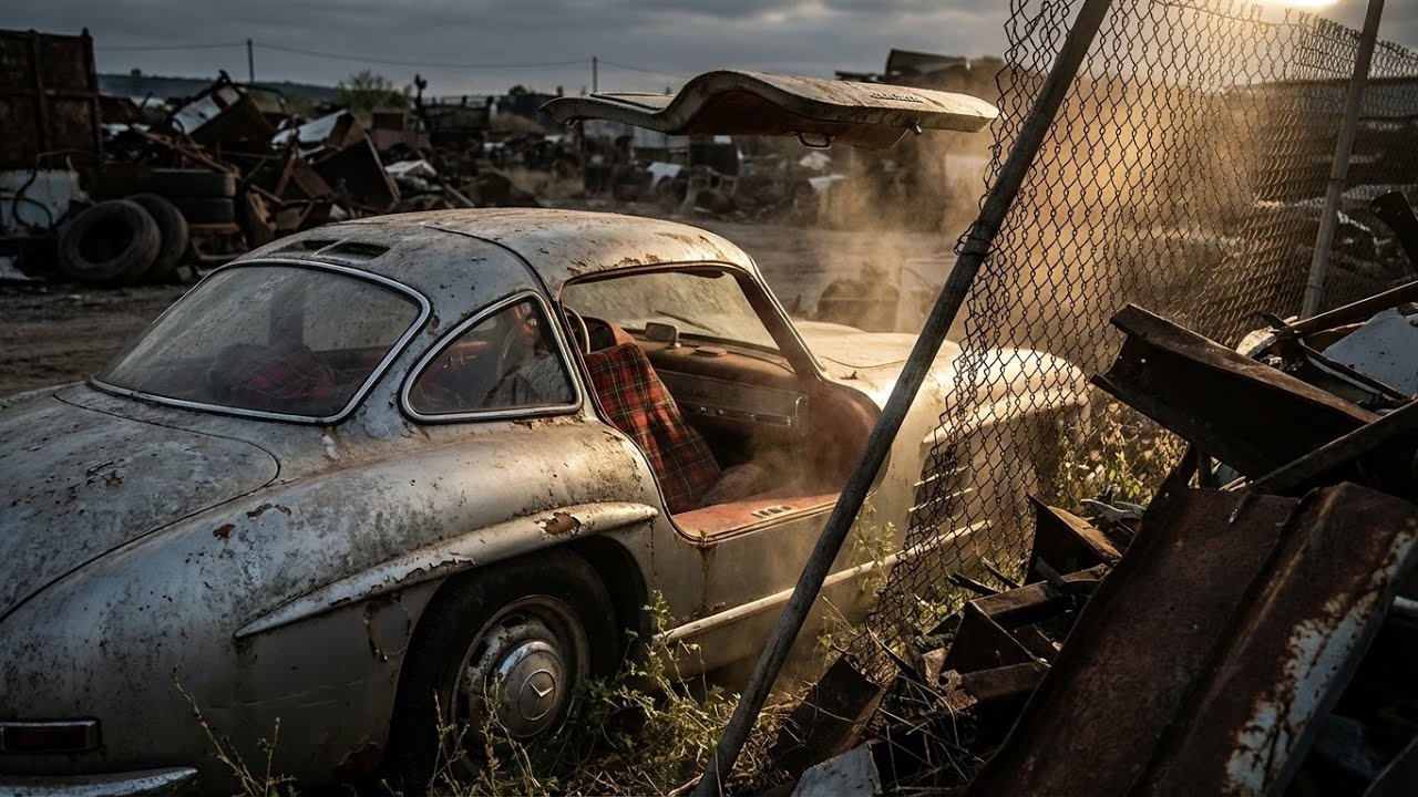 ASMR Car Restoration! I Bought 1955 Mercedes Benz 300 SL for Just $400 at a Junkyard…
