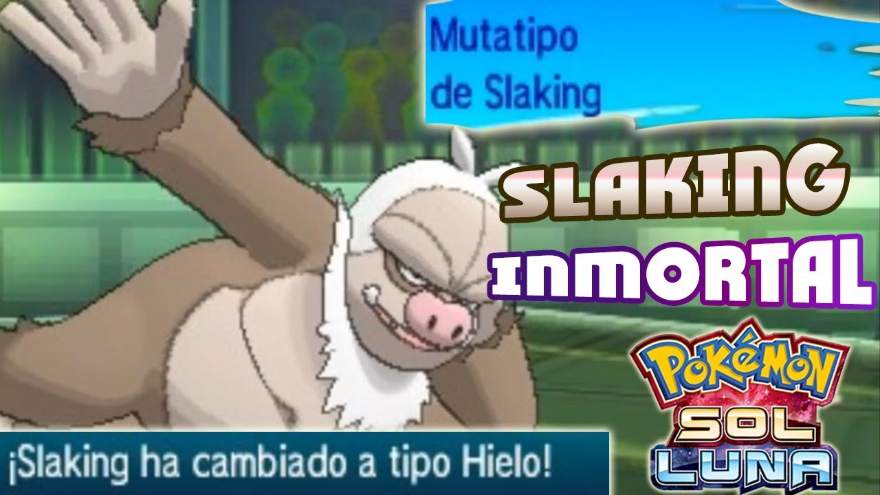 SLAKING CON MUTATIPO (LEGAL) EN POKÉMON SOL Y LUNA DERROTANDO A POKÉMON LEGENDARIOS PODEROSOS!