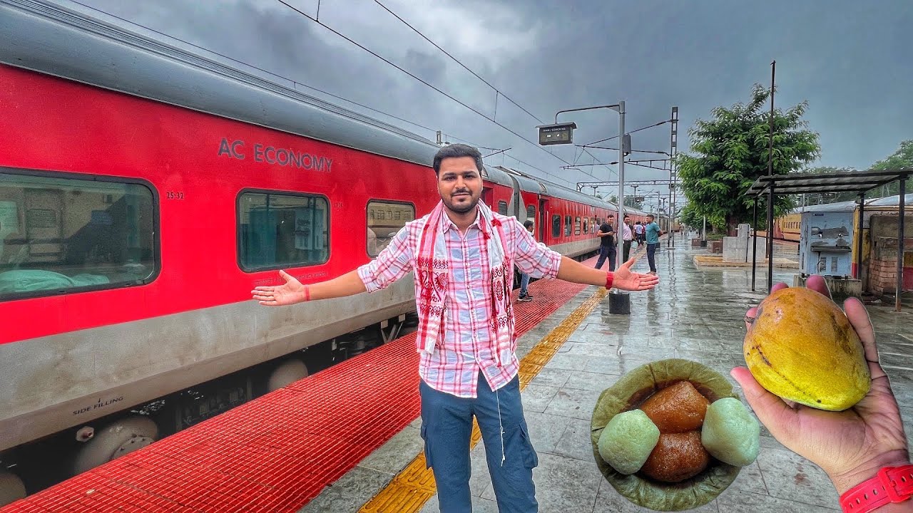 Agartala-Kolkata Garib Rath Express Beautiful train journey in Monsoon