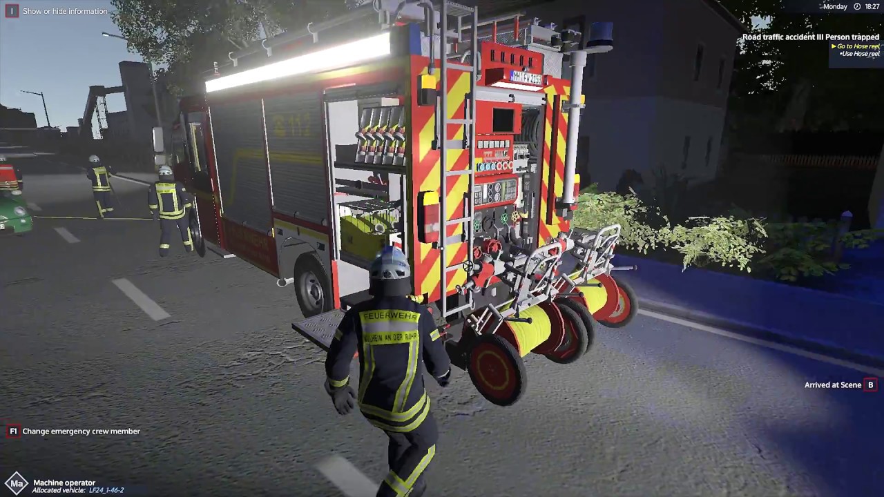 Emergency Call 112 – The Fire Fighting Simulation - Traffic Accident! 4K