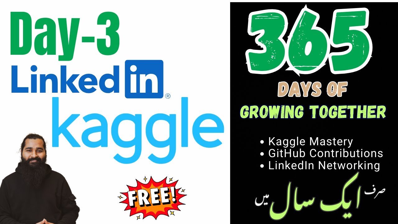 Day 3: LinkedIn and Kaggle.com with Planning | 365 Days of Kaggle, GitHub, and LinkedIn Mastery
