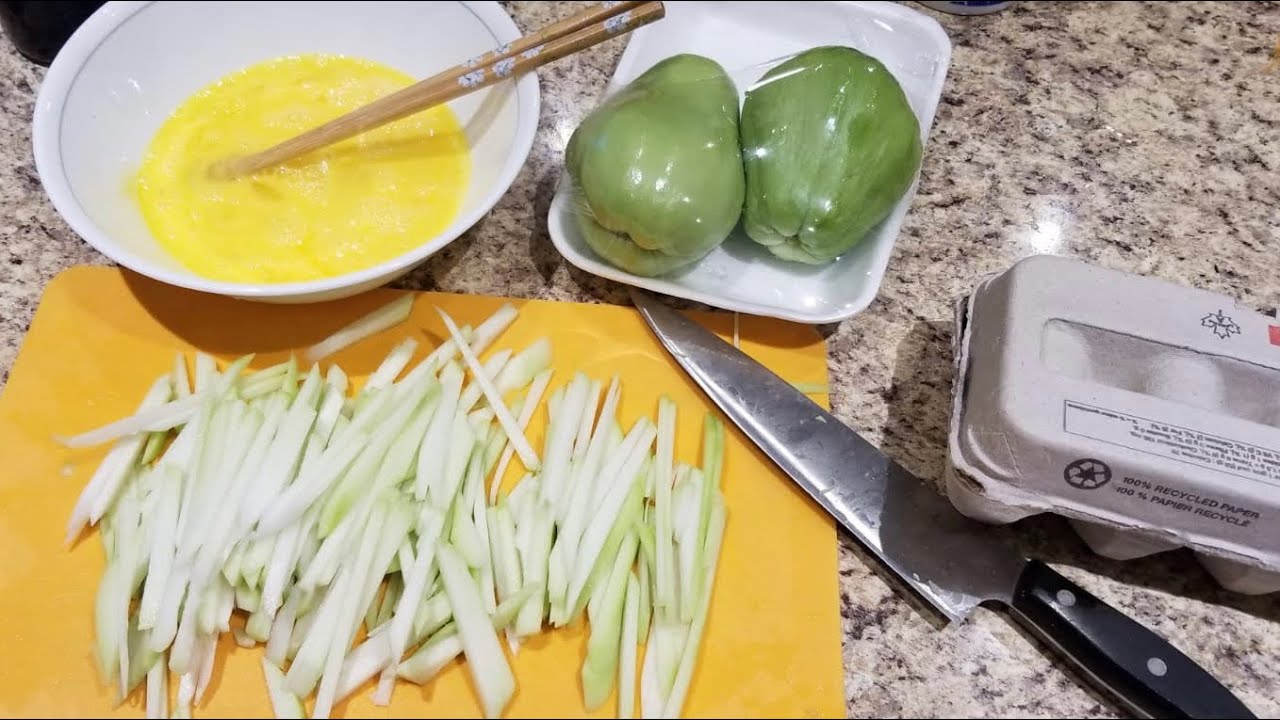 Рецепт жареных яиц чайот в китайском соусе | FullHappyBelly