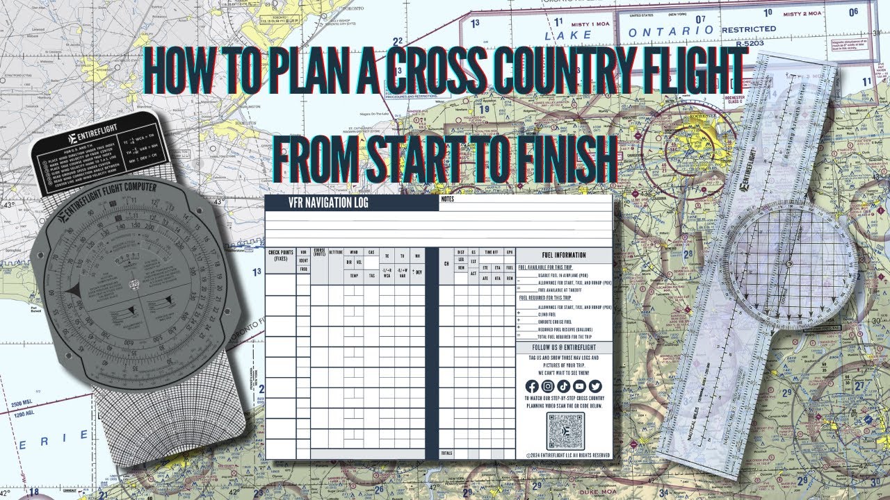 How To Plan A Cross Country Flight Start To Finish With Calculations