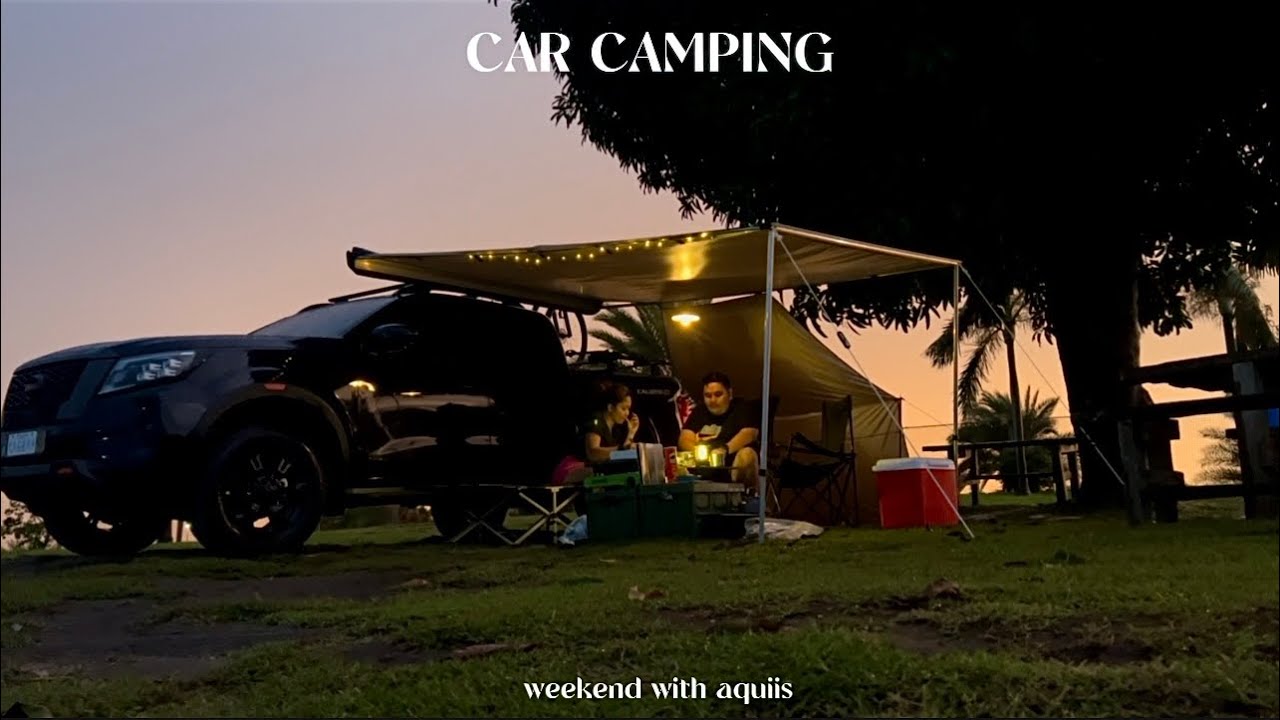 Car camping in the rain: Trying our new awning 💸🤪 Navarra CalibreX camping adventures