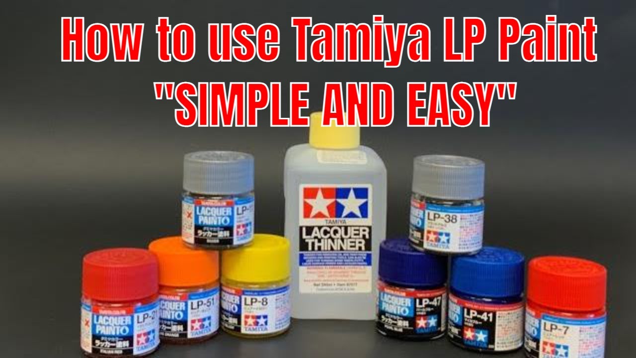 Как разбавить, покрасить и очистить лаковую краску серии Tamiya LP (быстро, легко и просто).
