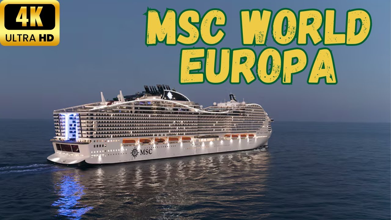 【4K】MSC World Europa: Полный Обзор Корабля - 60 fps (полная версия)