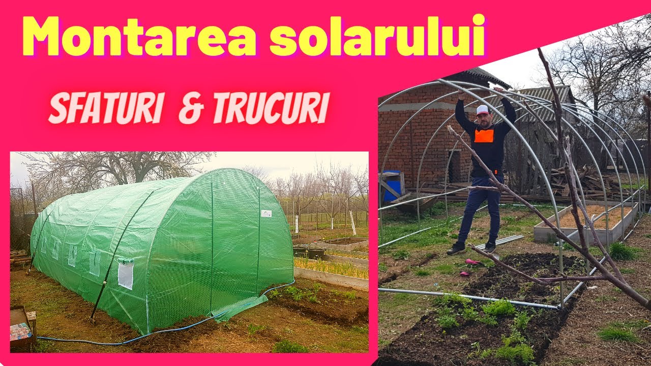 Montarea solarului de legume pe structura usoara💚Sfaturi si trucuri pentru gradinari incepatori