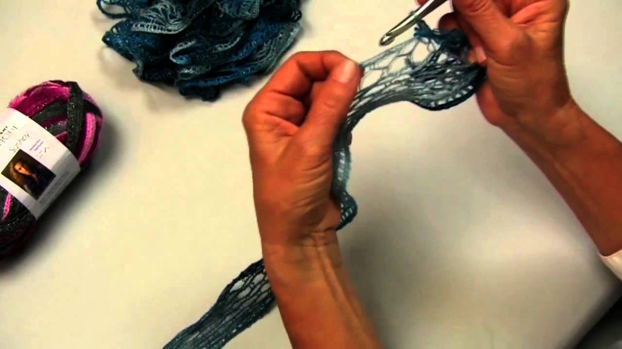 Learn how to crochet with Sashay from Red Heart Yarns