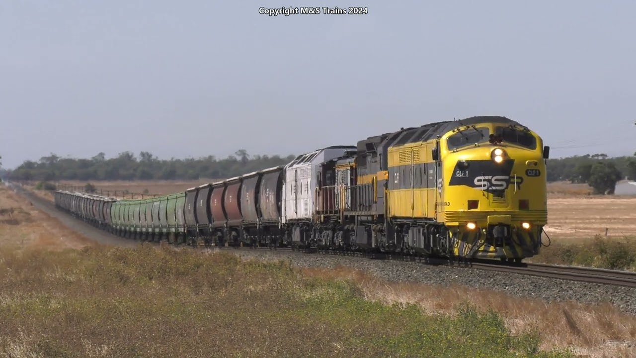 AUSTRALIAN GRAIN TRAINS ACROSS VICTORIA - 15 Different Locomotives from 3 different states