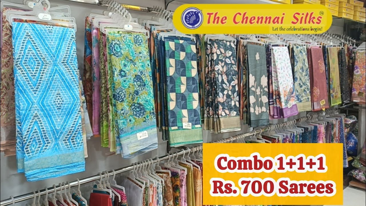 Combo 1+1+1 Rs.700 Linen Cotton Sarees/Combo 1+1+1 Rs.900 Dola Silk Sarees