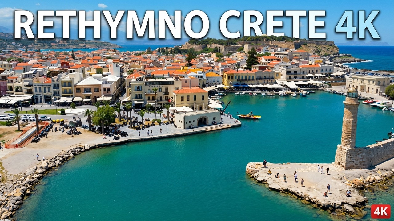 Rethymno Crete in 4k is a Dream!