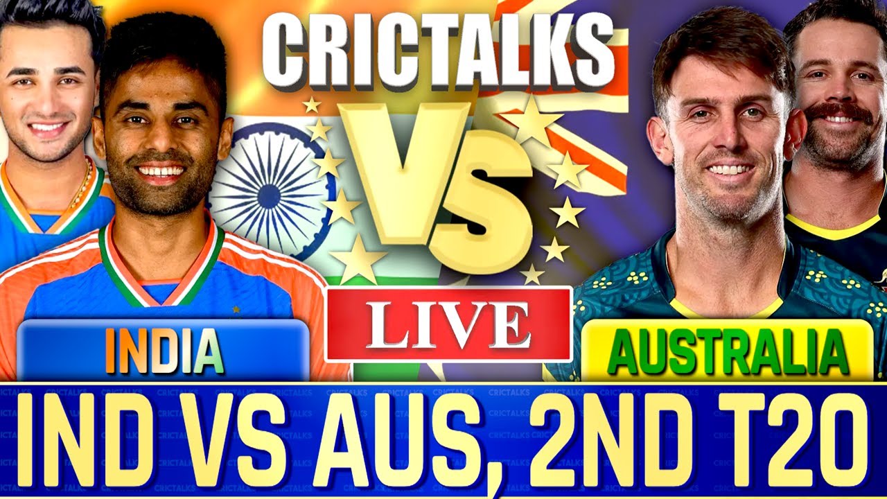 🔴 Live: IND vs AUS, 2nd T20I, Cricket Live Match Today Scores, Commentary, India vs Australia