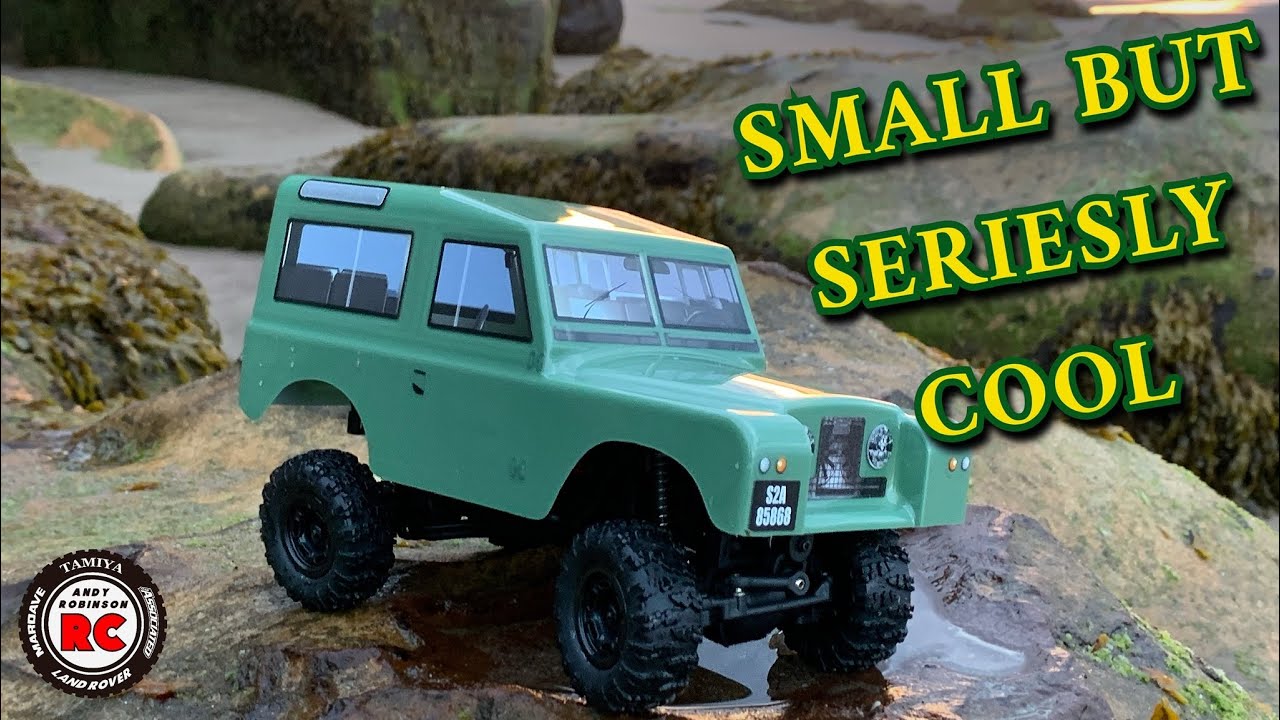 E212: Carisma MSA-1E Land Rover Series IIA Mini Crawler Unboxed & Driven On Whitby Sands!