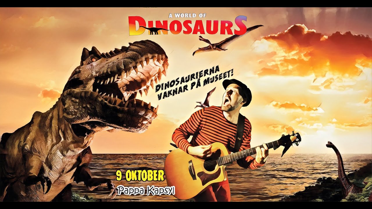 DINOSAURIERNA VAKNAR PÅ MUSEET [TEASER] - Pappa Kapsyl på A World of Dinosaurs