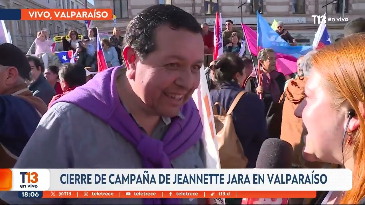 Cierre de campaña de Jeannette Jara en Valparaíso