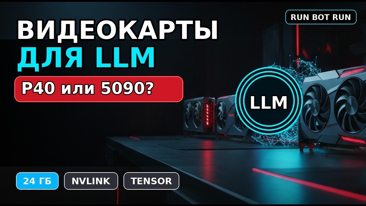 Какая видеокарта нужна для LLM? P40, 3090, 4090, 5090 и дешёвый вариант на 16 ГБ