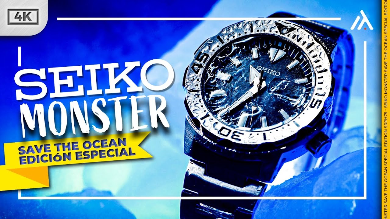 Distinto a todos los buceadores de SEIKO. MONSTER Prospex Mar Save the Ocean Special Ed. SRPH75