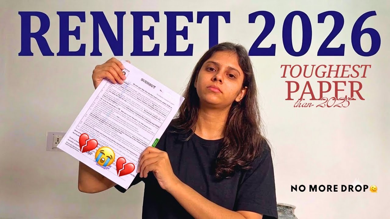 RE-NEET 2026 😭 Toughest ⁉️|| ReNEET Paper Review || Cutoff #reneet #neet #viral #trending #exam 