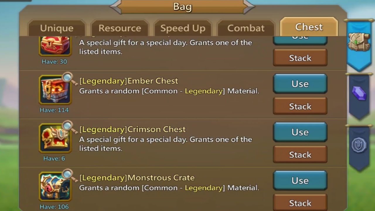 Lords Mobile ~ Daily Packs And Chest Opening
