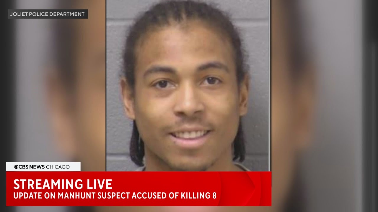 Streaming Live: Joliet Police update on deceased manhunt suspect accused of murdering eight people