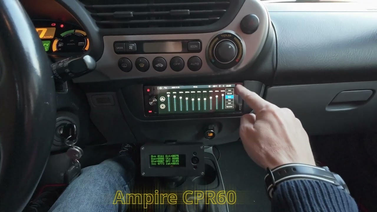 Honda Insight ZE1 Radioswap from Alpine iDA-X305S to Ampite CPR60