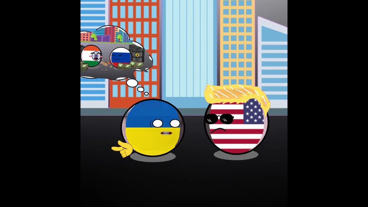 India US relations 8- 2025  #countryballs  #usa #russia #india #ukraine