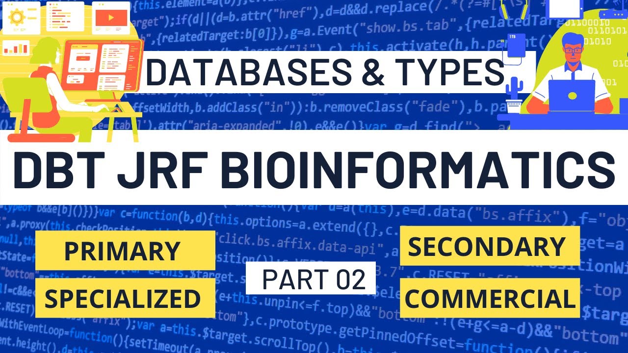 Bioinformatics Databases, types & examples| Bioinformatics DBT BET| DBT JRF 2022| BET 2022| Part 02😍
