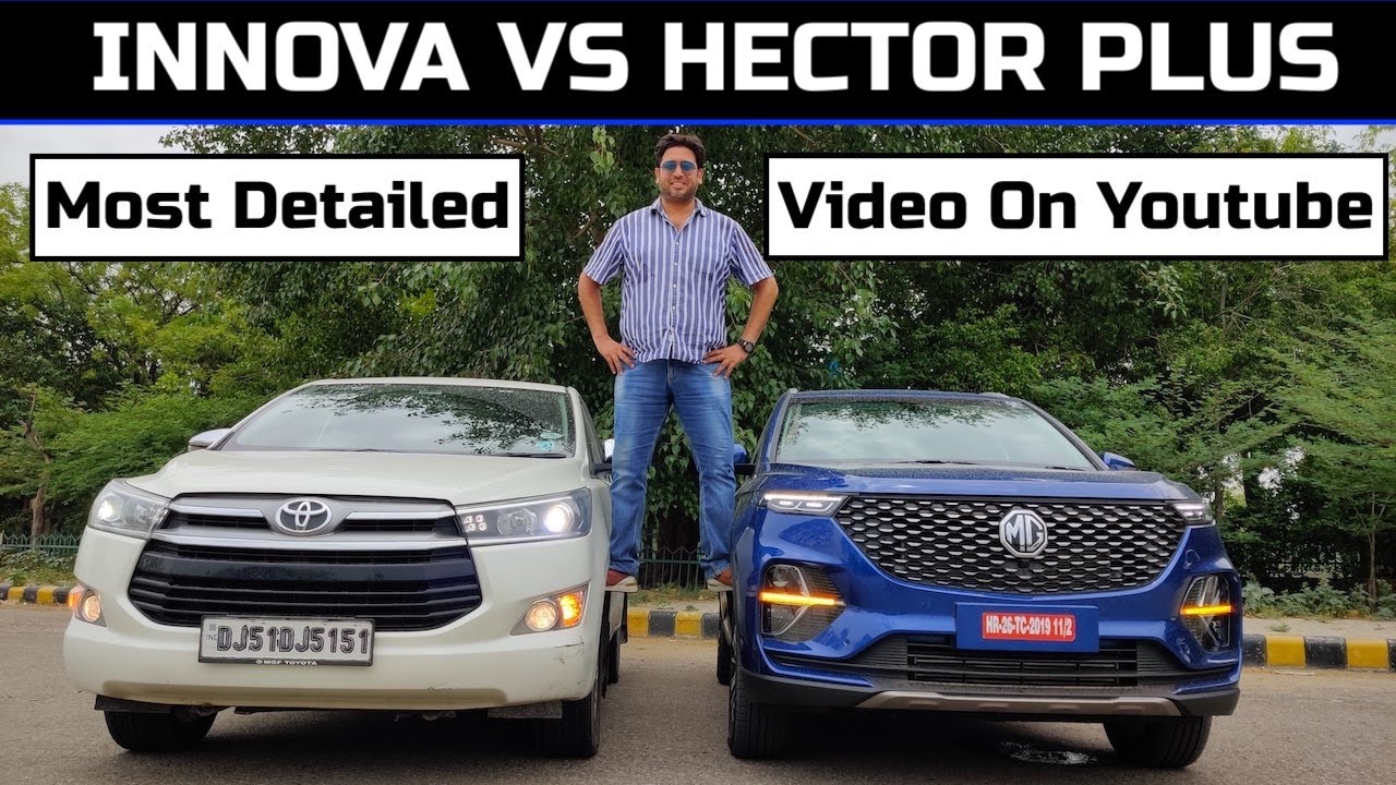MG Hector Plus vs Toyota Innova Crysta || Best 6-7 Seater || Interior & Features Comparison