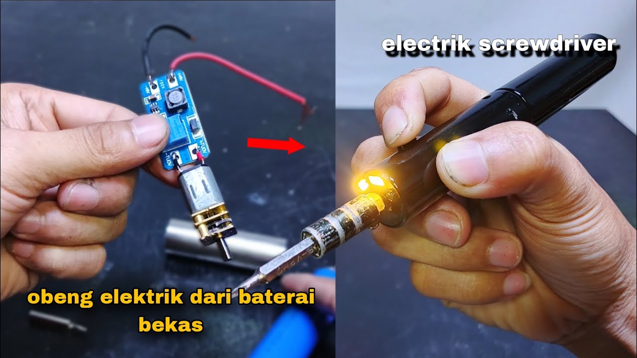 Buat Obeng Elektrik Sendiri Dari Barang bekas