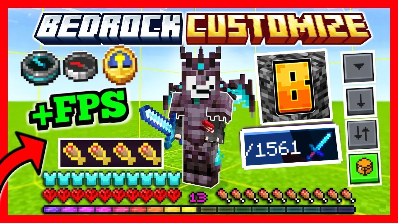 🟢 BEDROCK CUSTOMIZE para Minecraft PE (26.X) | Texture Pack Multi Funcion Para MINECRAFT BEDROCK