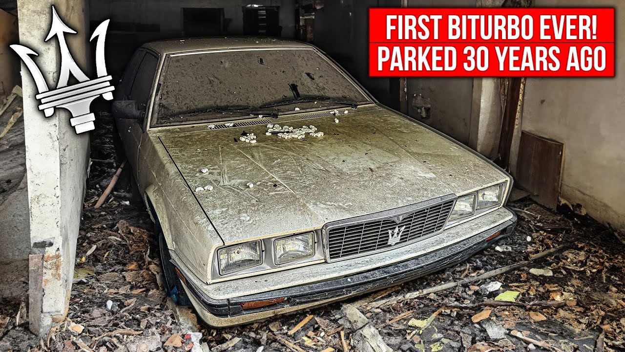ABANDONED Maserati Biturbo: First Wash in 30 Years | Car Detailing Restoration
