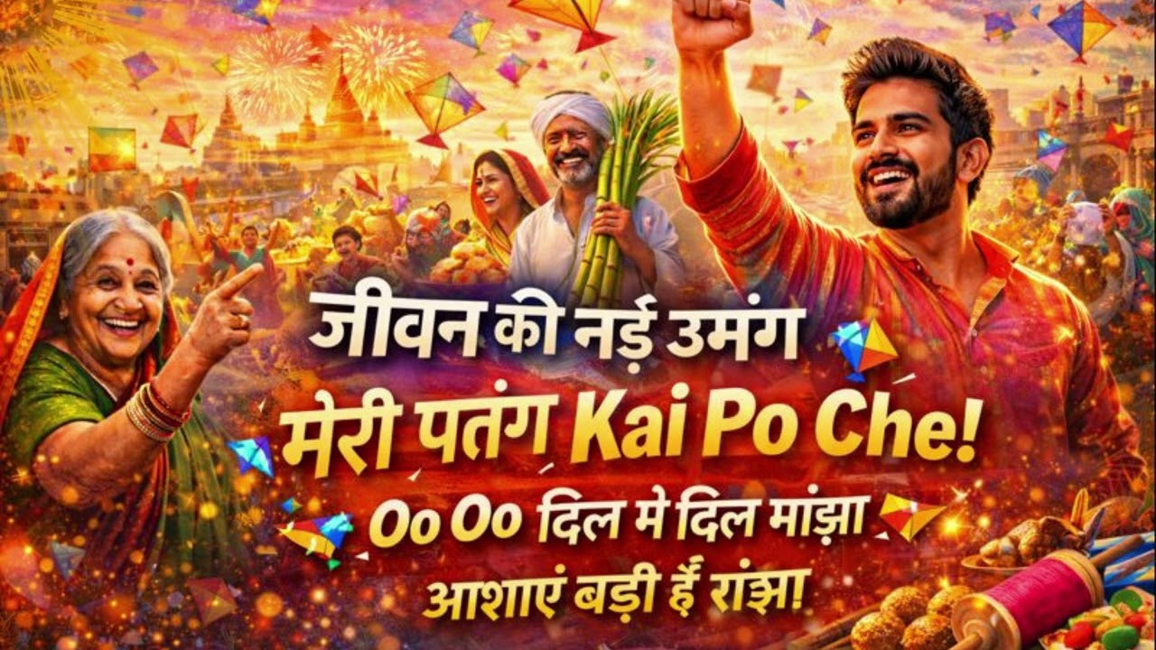 जीवन की नई उमंग 🪁 | मेरी पतंग Kai Po Che | Inspirational Makar Sankranti Song 2026 #makarsankranti