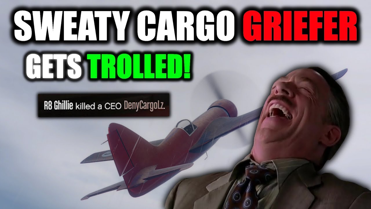 This Sweaty Cargo Griefer Got TROLLED By a Dragonfly Plane in GTA Online
