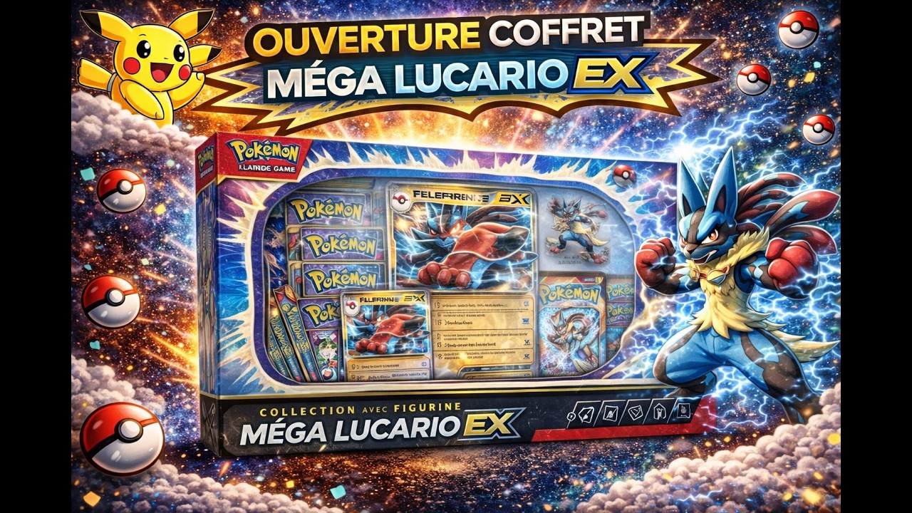 Coffret Pokémon premium Méga-Lucario Ex