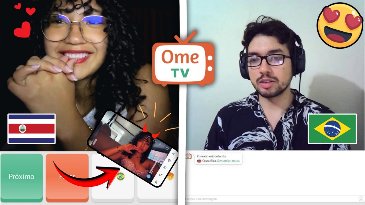 Essa Gringa Me ENCANTOU No Omegle 😍🇨🇷