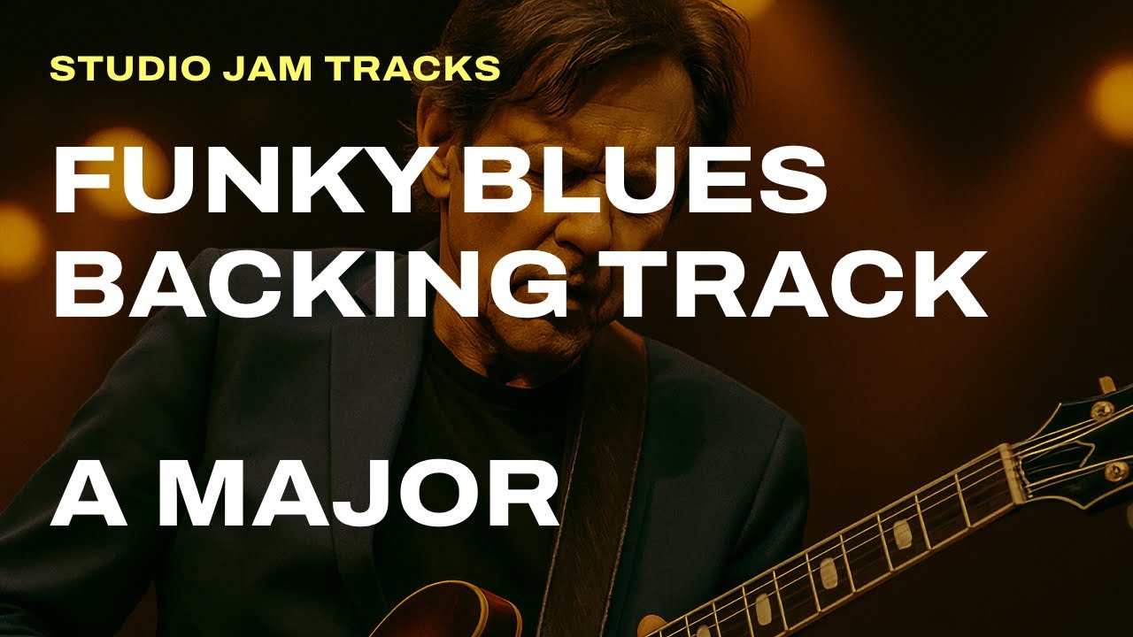 Funky Blues Backing Track in A Major | SJT-015