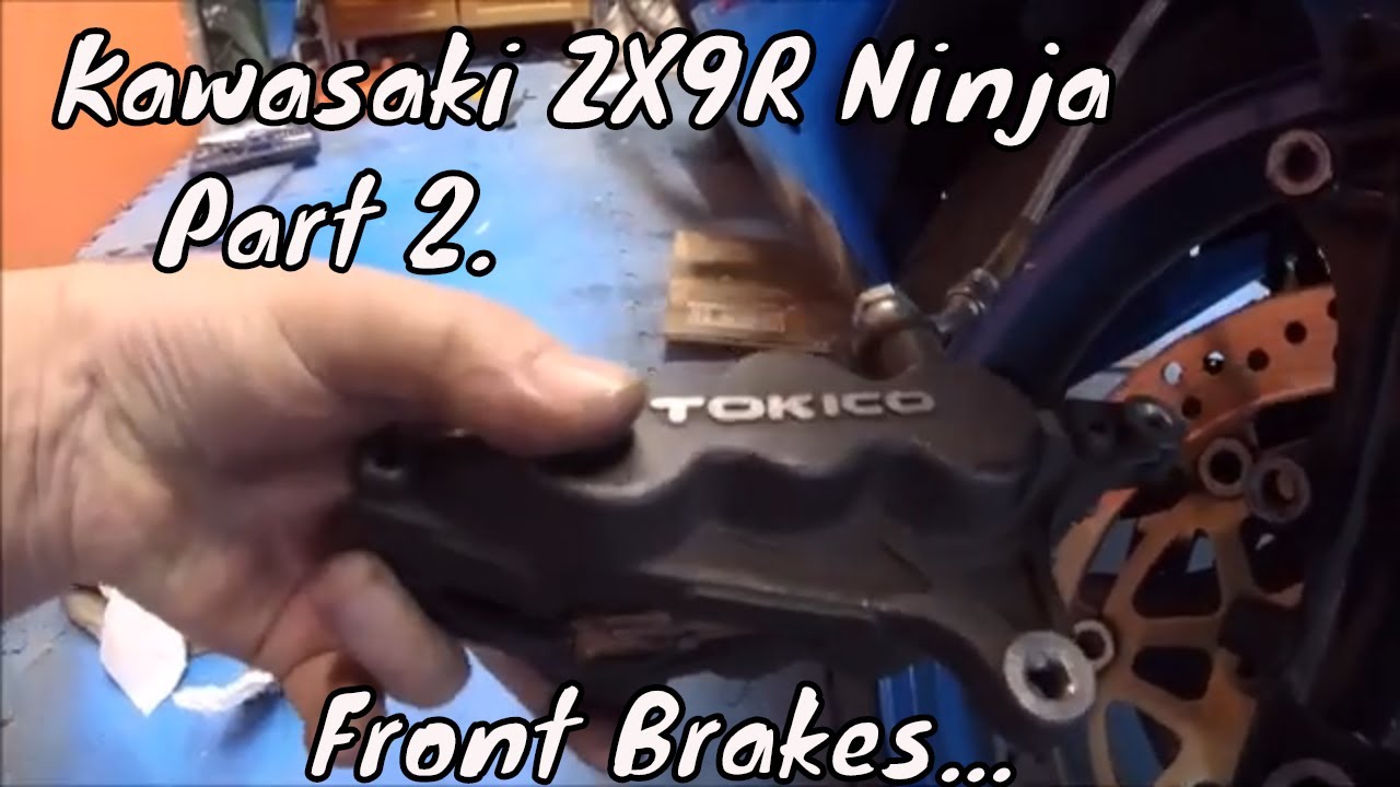 Kawasaki ZX9R brakes....  Part 2 of the fronts....  #kawasaki #zx9r  #ninja