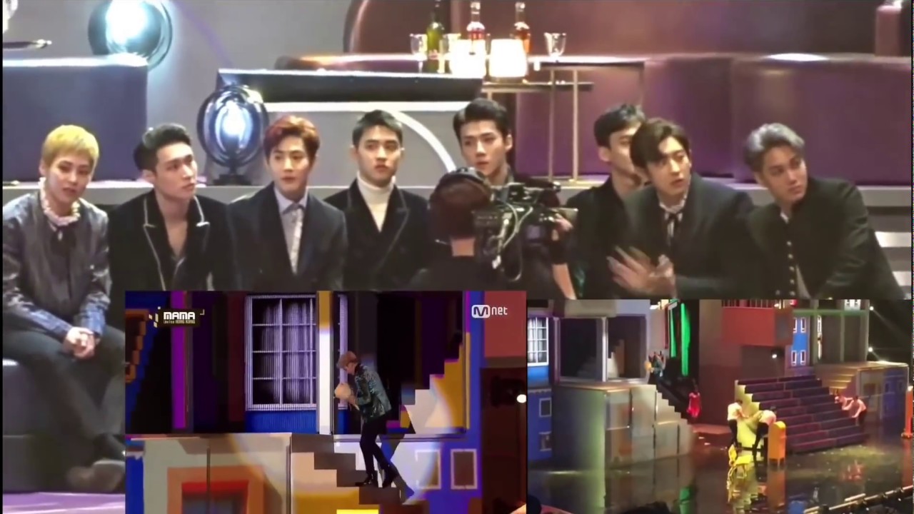 +brightness fancam BTS EXO     reaction to Gfriend→GAON CHART AWARDS MAMA
